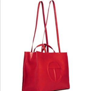 Telfar Large Red Shopping Bag